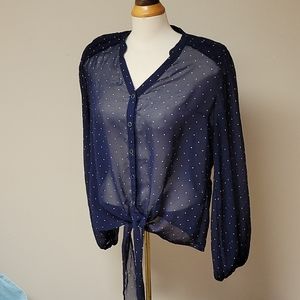 Dynamite sheer blouse